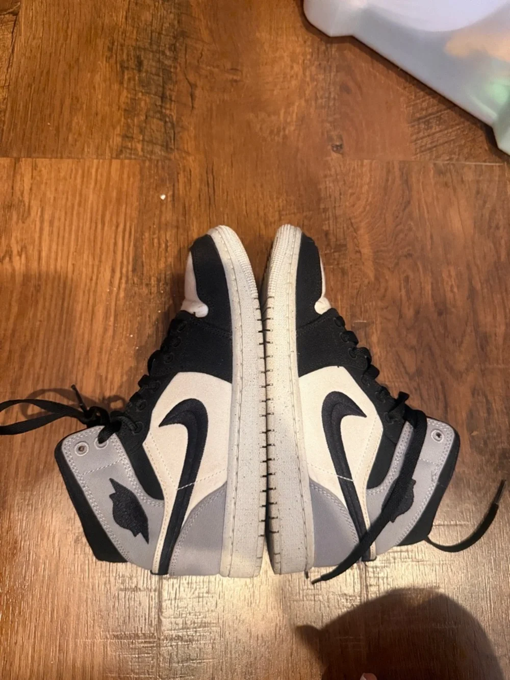 Nike High-Top Sneakers in Black, Gray and White